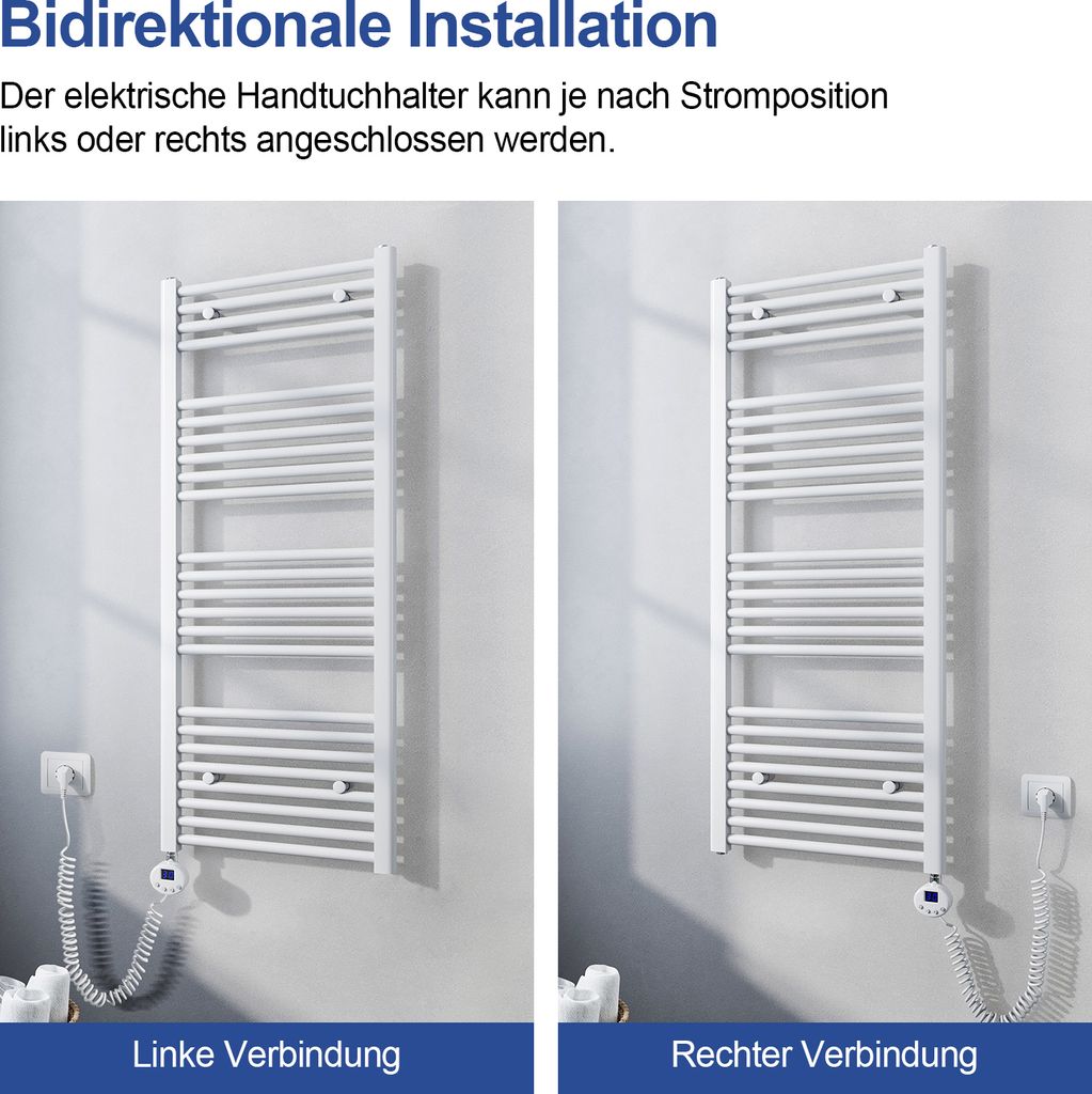 Meykoers Heizkörper Elektrische Handtuchhalter für Bad Produktbild 5