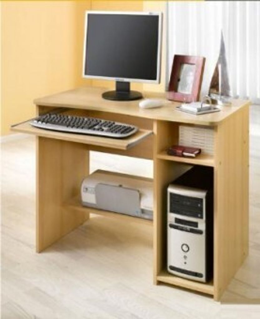 Schülerschreibtisch - Computertisch - PC-Tisch buche Produktbild 