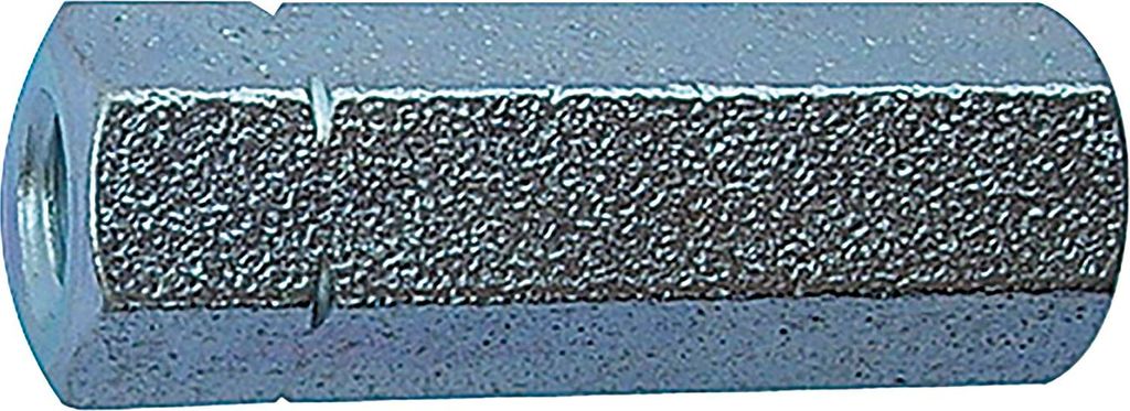 Spannschlossmuttern DIN1479 M8x35 - Spezialmuttern mit überschnittenem Gewinde, Stahl verzinkt - 100 Stück