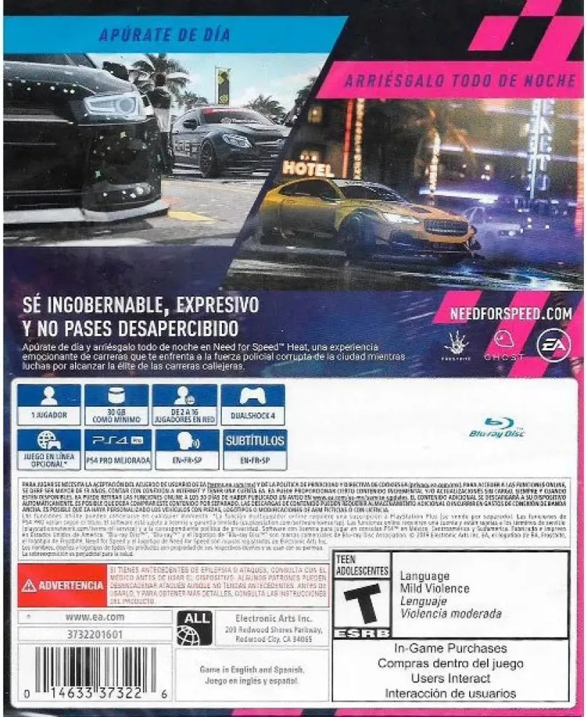 Need For Speed Heat PS4 - Jeu de Course Arcade Multicolore Version PAL - 2