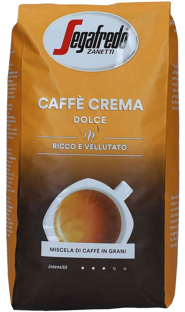Segafredo Caffe Crema Dolce, 1 kg, Cafe crema, Leichte Produktbild 