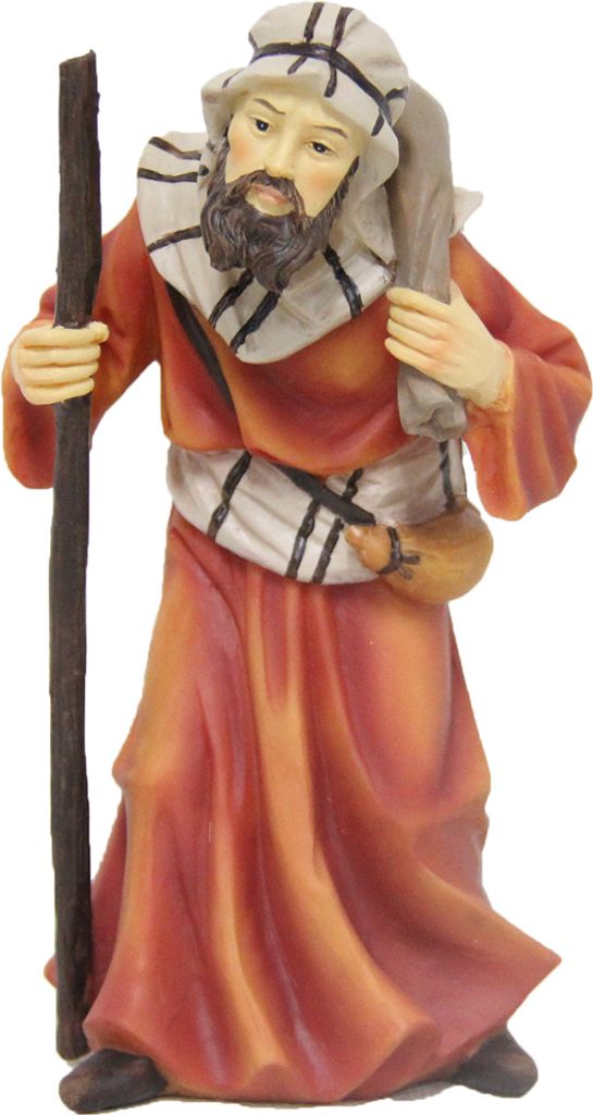 FADEDA Kameltreiber / Höhe:7 cm / handbemalt / detailgetreue Krippen Figuren - Weihnachten Tisch Dekoration Krippe Zubehör