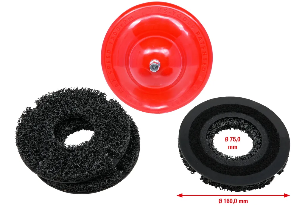 Kit Pulizia Mozzi KS TOOLS 100.5070 Ø 160 mm | Sicurezza Freni 4 Pz