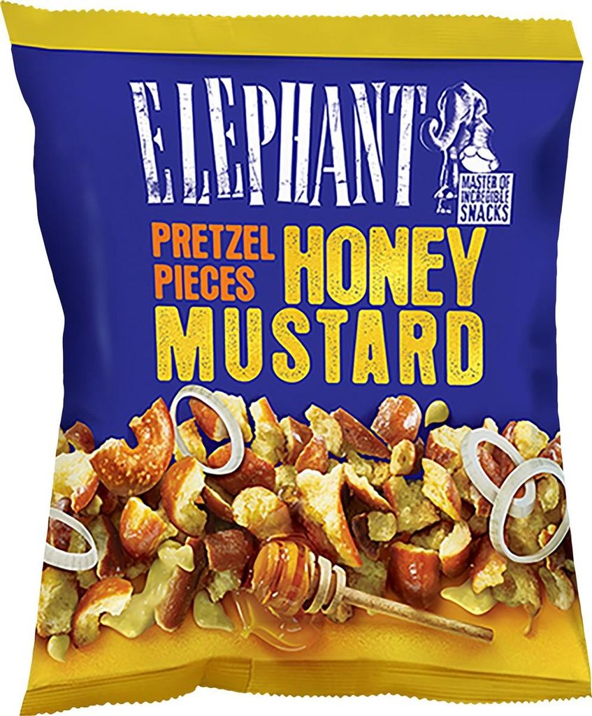 Elephant Pretzel Pieces Honey Mustard 125g Produktbild 