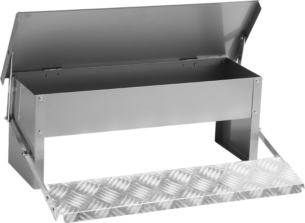 Jopassy 3x Automatischer Futtertröge, 5KG Futterautomat hühner Futterautomaten mit Selbstöffnend Pedal, Hühner Futterautomat, Futterspender Tr...