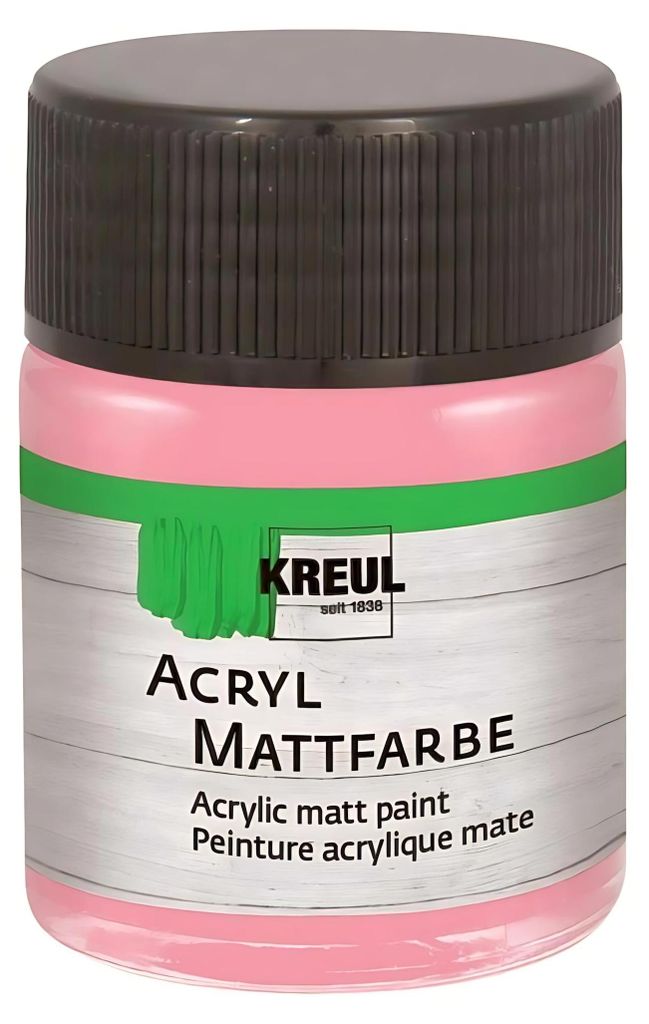 Kreul Acryl Mattfarbe pastellrosa 50 ml Produktbild 