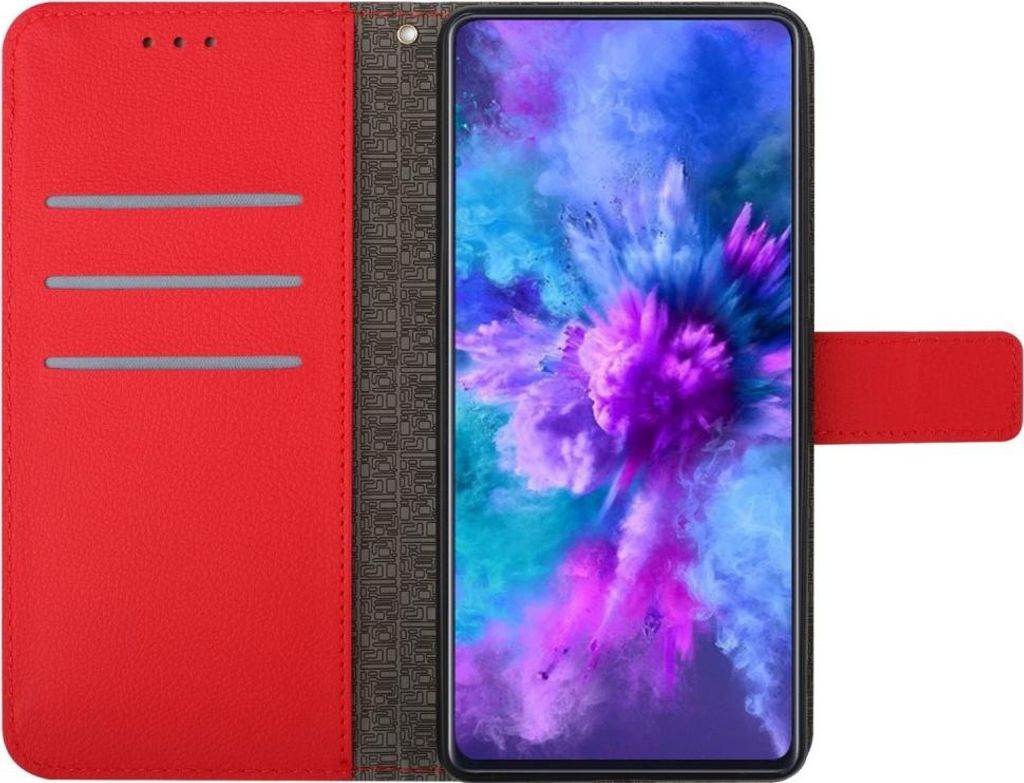 Motorola Moto G04(s) / G24 (Power) / E14 Hülle - Coverup Rhombus Klapphülle - Rot