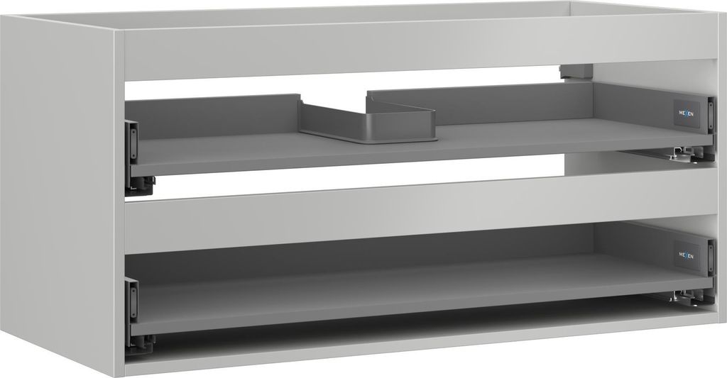 Mexen Box-A Schrankunterbau 100 cm, 2 Schubladen, grau matt - 91AX0-1000-470-2-62