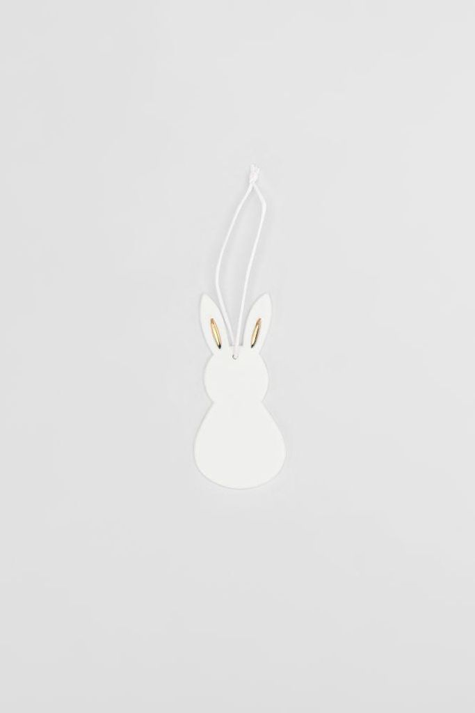 Räder Ostern Porzellanhänger Hase L:8cm B:3,5cm Produktbild 
