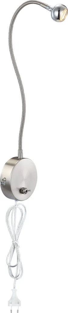 Lampada da Parete Globo LED Metallo Satinato - Eleganza Minimal