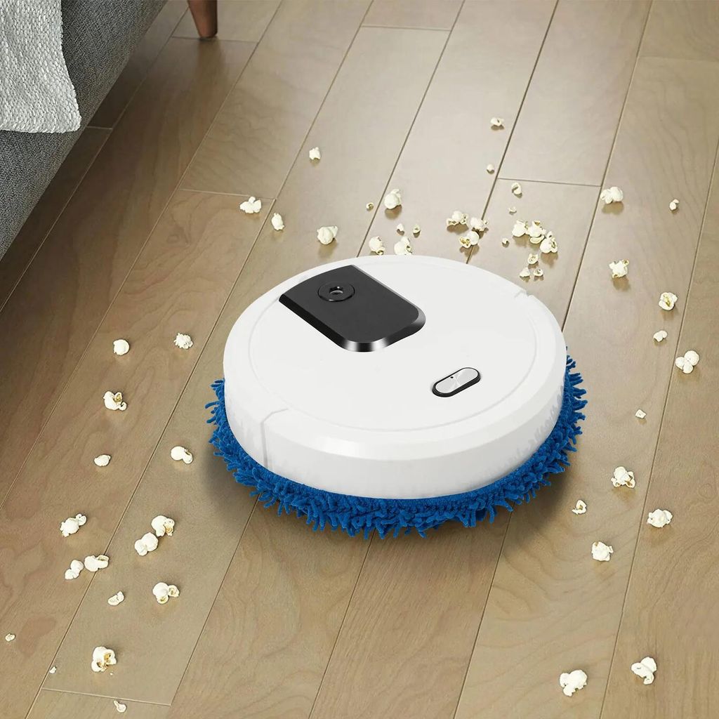 Saug-Wisch-Roboter - Staubsaugerroboter - Automatische Reinigung - Nass- und Trockenreinigung - 2-in-1 Saugen und Wischen - Weiß