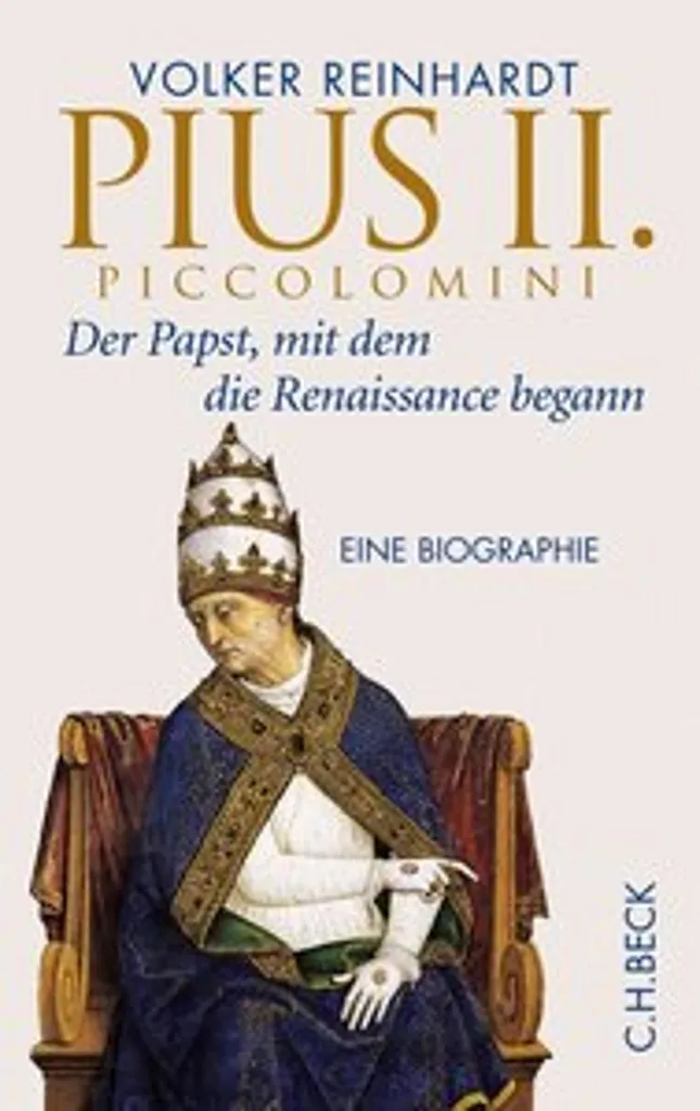 Pius II. Piccolomini Buste en Résine Sculpté Finition Marbre Blanc 25cm