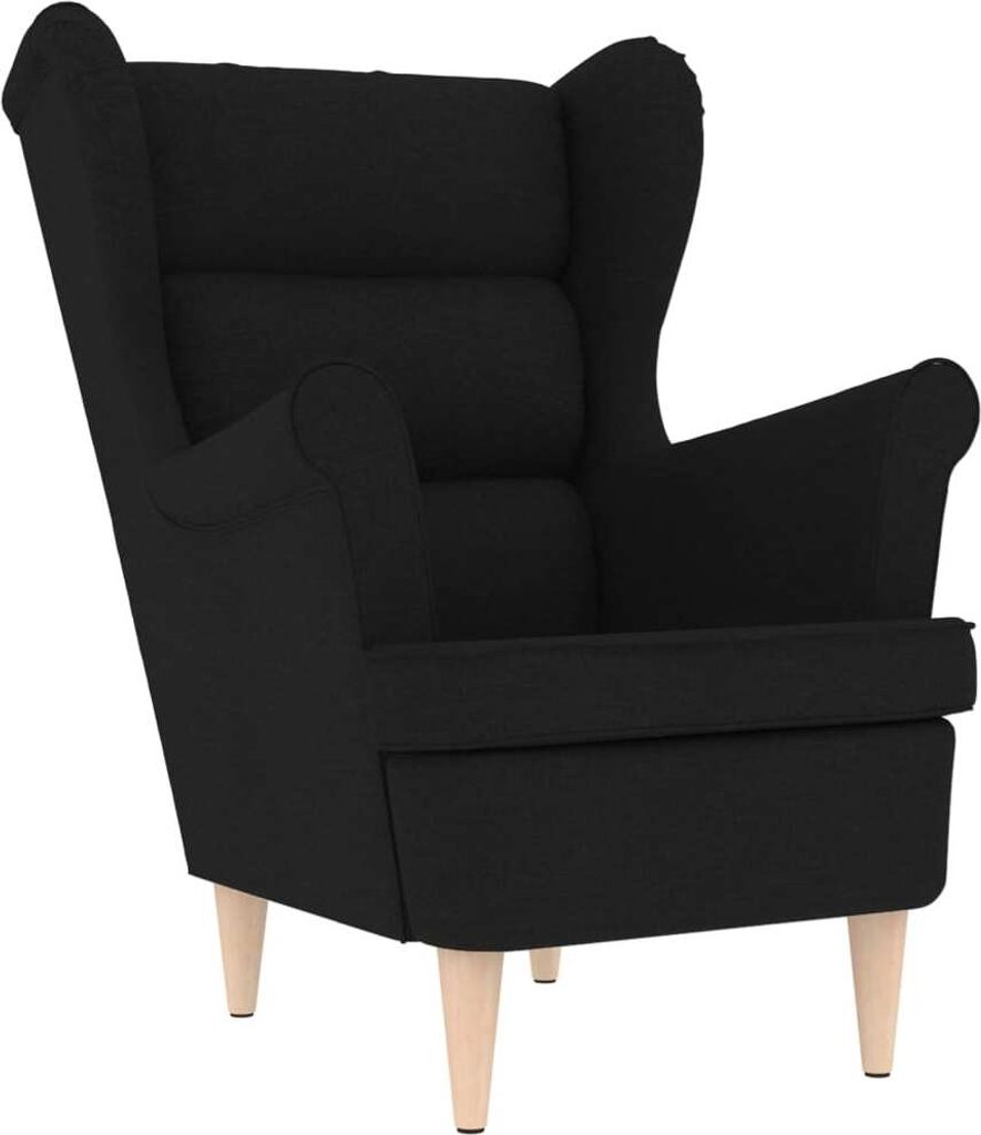 Sessel Schwarz 74x84x100 cm Stoff
