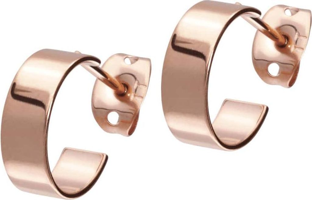 Titan Ohrstecker HALBKREIS RoséGold Innendurchmesser: 10 mm