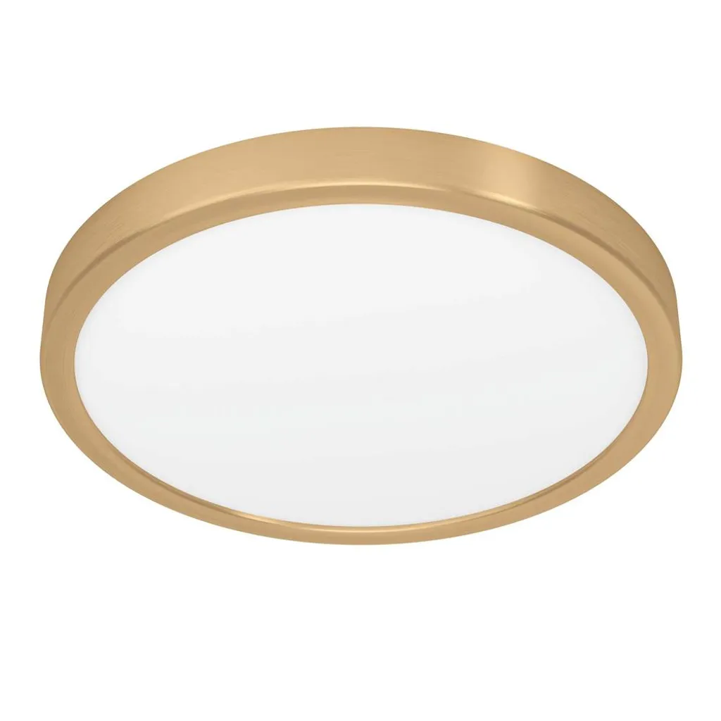 Eglo 900182 FUEVA 5 Plafonnier LED 20,5W Ø285mm Laiton Brossé Moderne