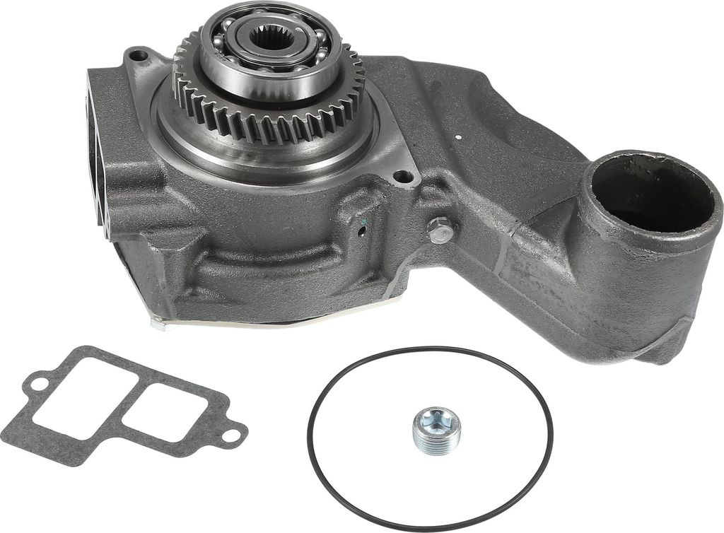 Wasserpumpen-Kit kompatibel für Caterpillar CAT 3304, Robuste Metallgraue Frontmotor-Wasserpumpe mit Dichtungs-Gummiring