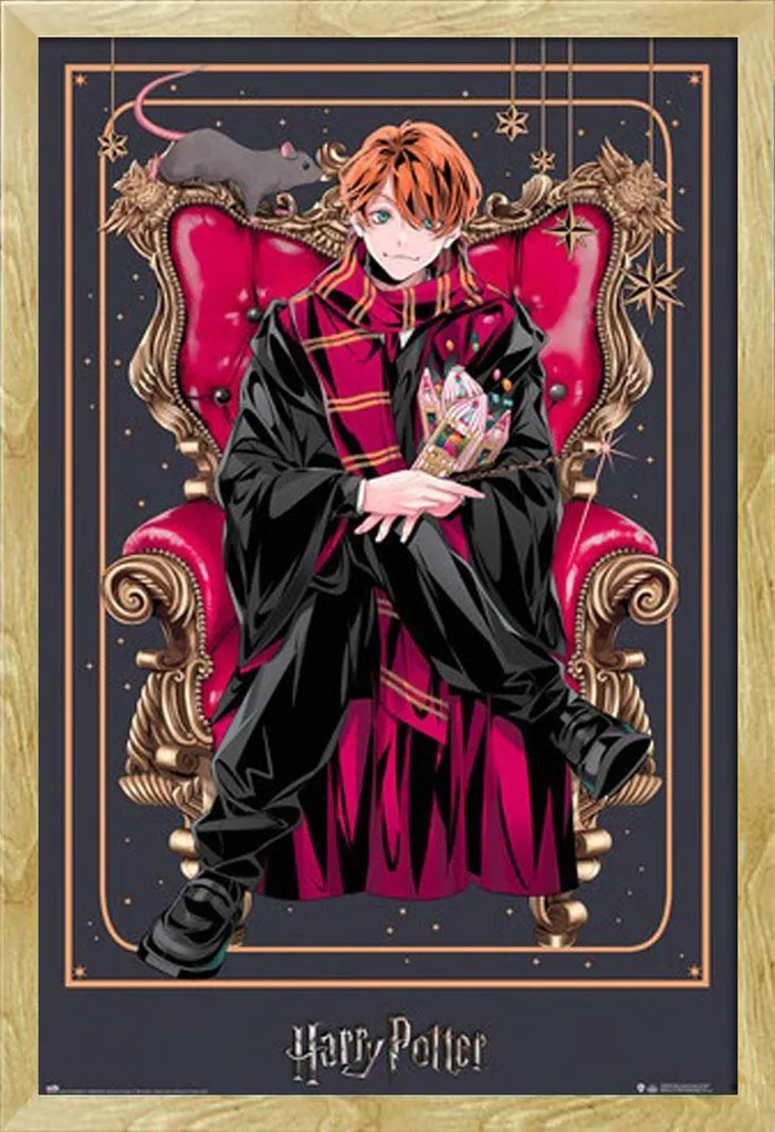 Poster Ron Weasley Wizard Dynasty 61x91.5 - Cornice Legno Faggio