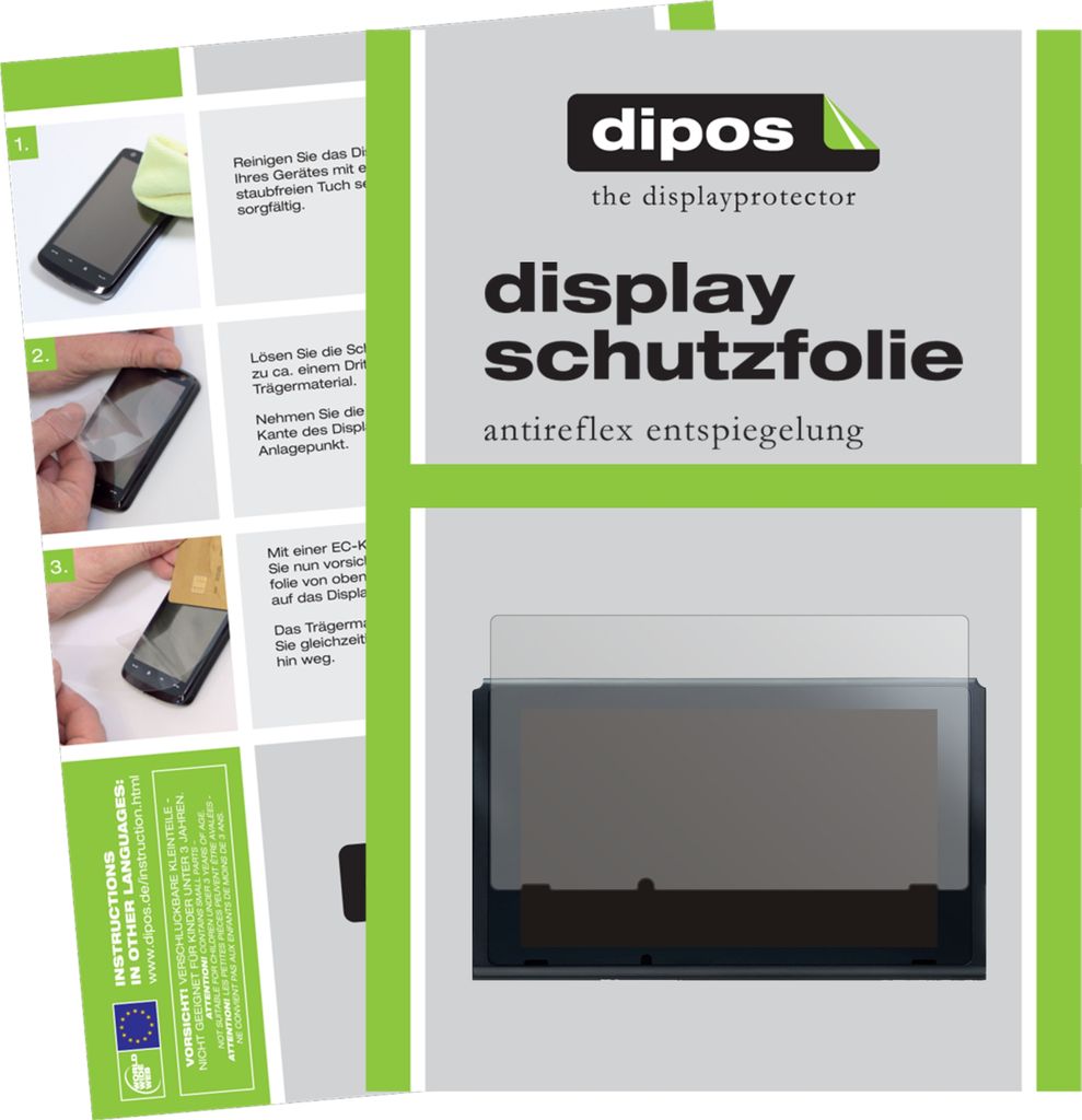 1x Schutzfolie für Nintendo Switch (2021) matt Displayschutzfolie Folie Display Schutz dipos