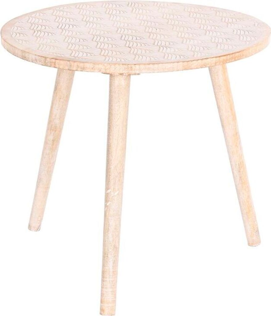 Beistelltisch DKD Home Decor Marrón Madera de mango (50,5 x 50,5 x 47,5 cm)