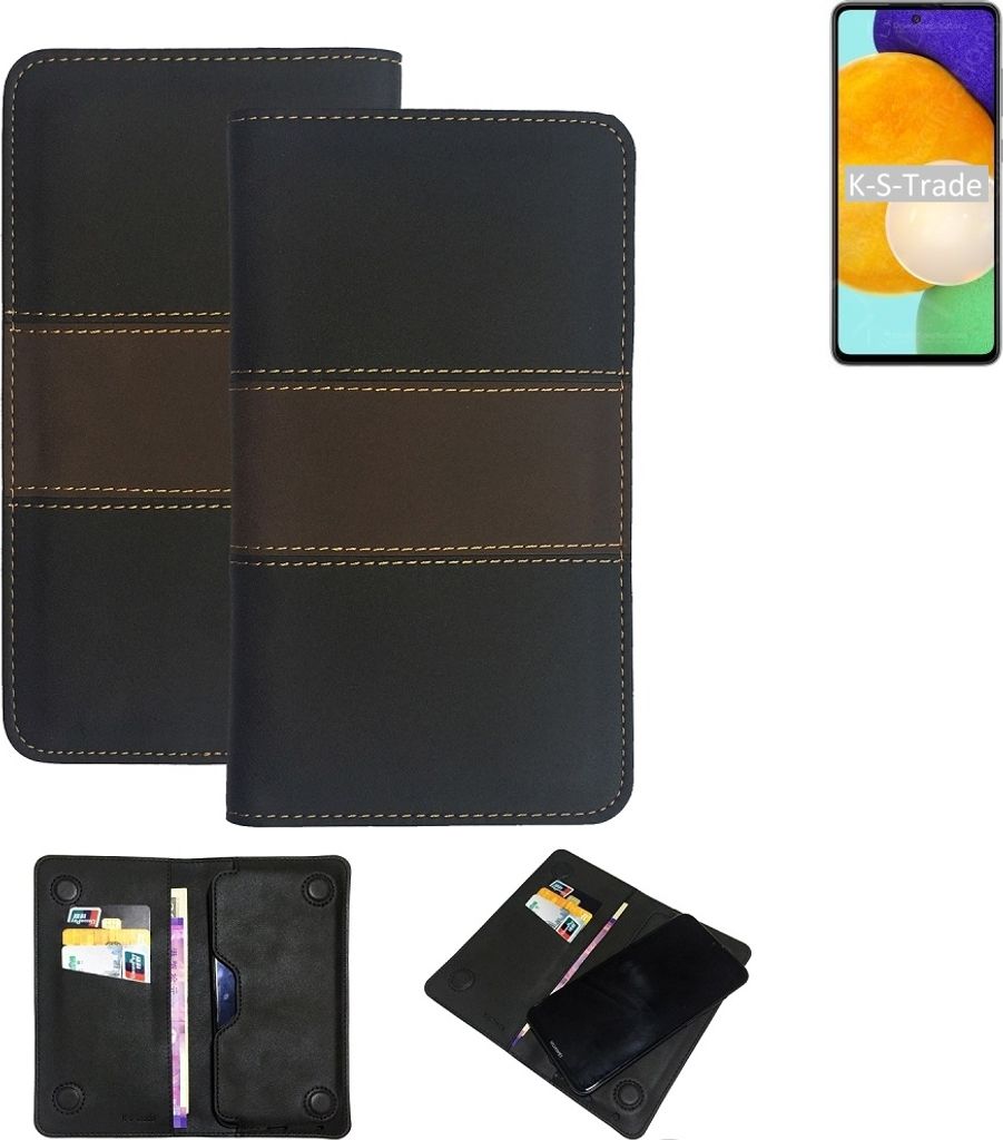 K-S-Trade Hülle Handyhülle kompatibel mit Samsung Galaxy A52 5G Schutzhülle Walletcase Bookstyle Tasche Schutz Case Handytasche Wallet Cover