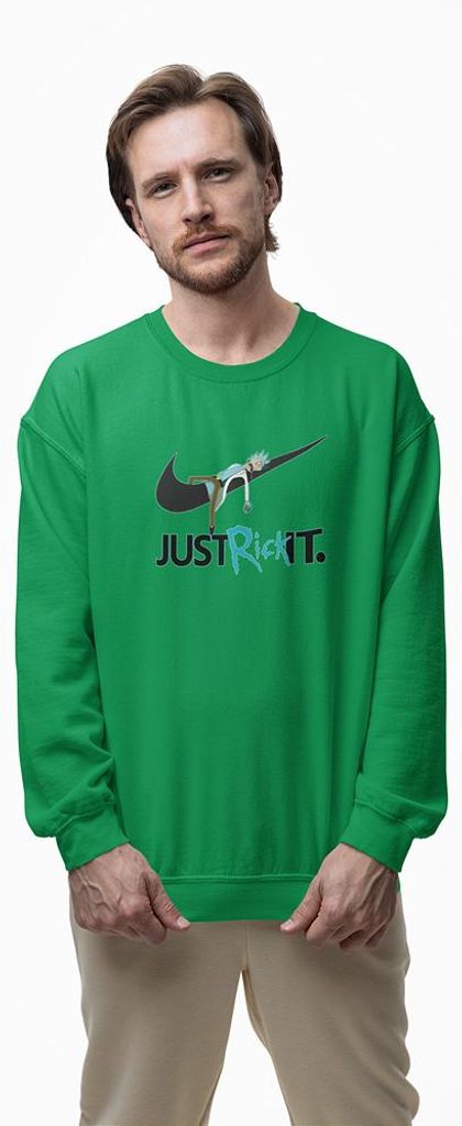 D&B Design Uni Pullover SWMO00050 Rick And Morty Grün-Größe M