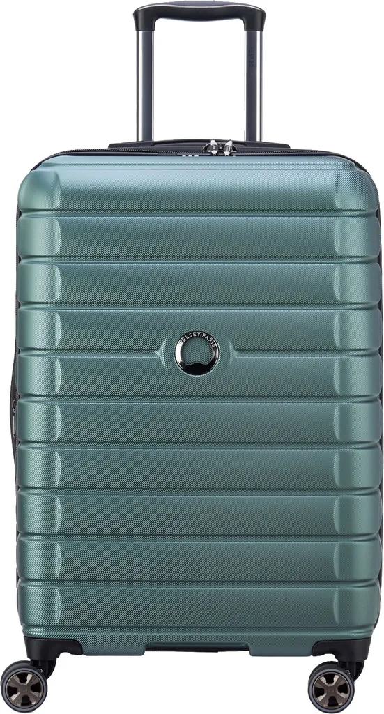Valise Antichoc DELSEY Shadow 5.0 Verte 66cm Roulement Fluide et Sécurisé