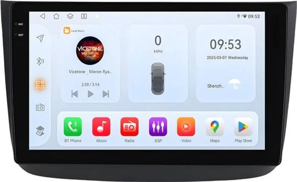 Système de navigation GPS pour Mercedes Vito W639 avec Bluetooth
