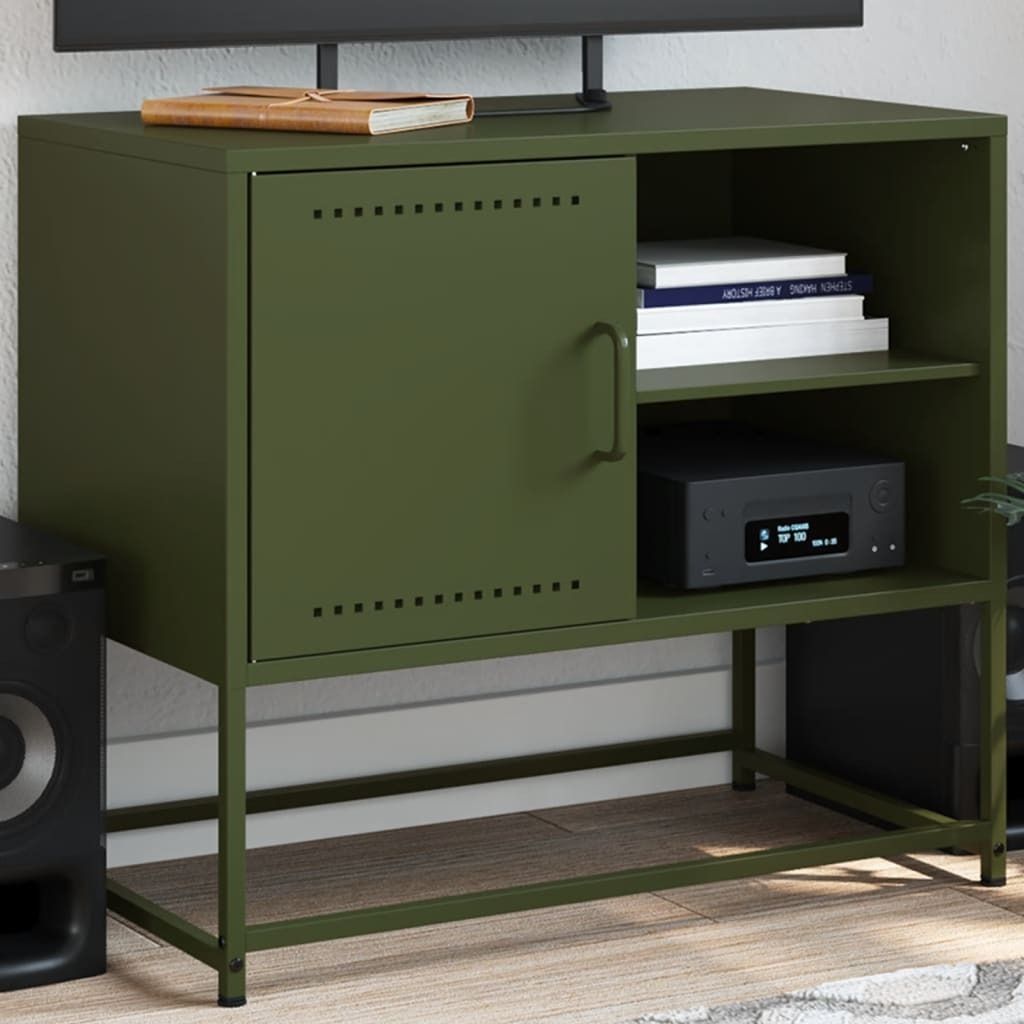 Maison Exclusive - TV-Schrank Senfgelb 100,5x39x60,5 cm Stahl