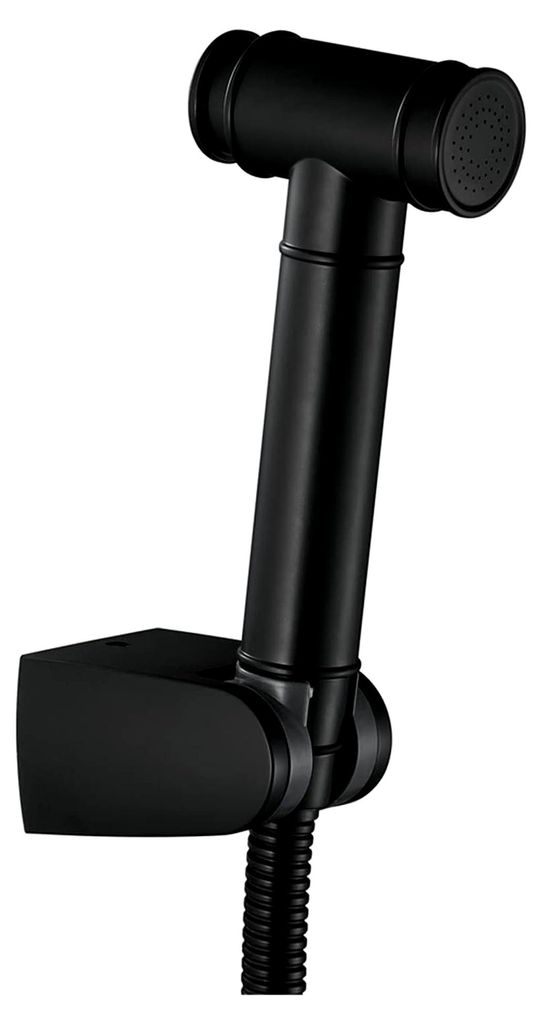 Hand-Bidet-Sprühgerät for Toilette, quadratisches ABS-Bidet Shattaf mit ABS-Sprühhalterung, Edelstahl-Duschschlauch, Sprühset mit Eckventil (Si...