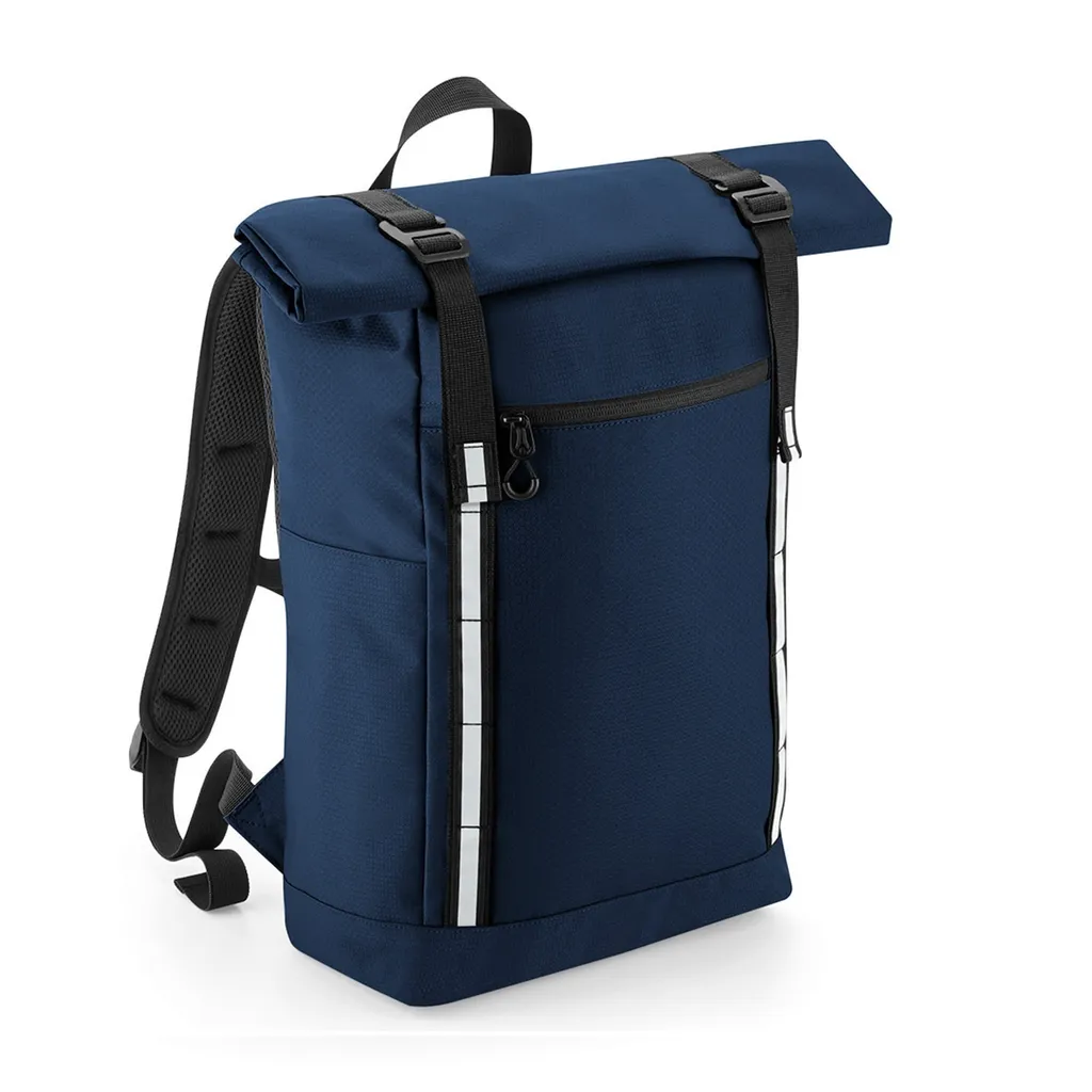 Sac à dos Roll Top ajustable Quadra PC4927 bleu avec dos matelassé - 2