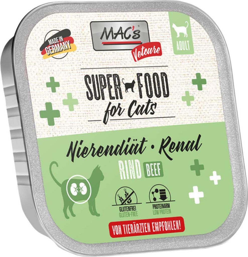 MAC's Cat Vetcare Rind Nierendiät 100gx16