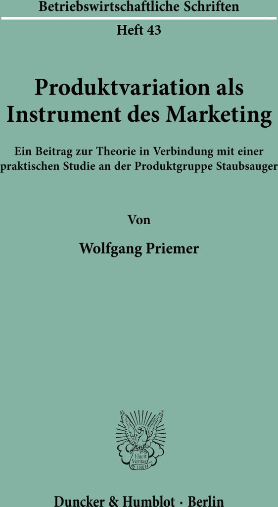 Produktvariation als Instrument des Marketing.