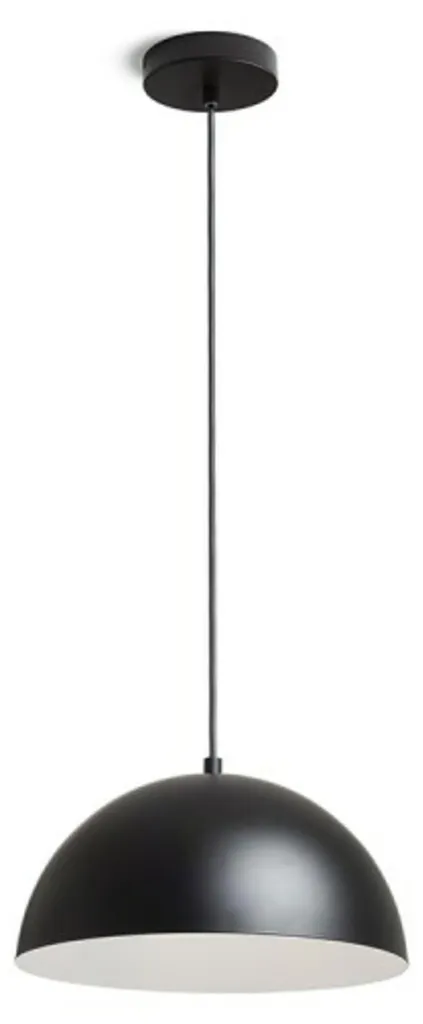 Suspension design RENDL GLADYS 30 luminaire noir et blanc R14109