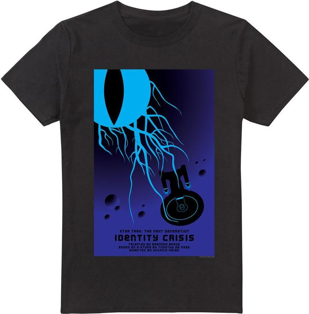 Star Trek - "The Next Generation Season 4 Episode 18" T-Shirt für Herren TV5327 (XXL) (Schwarz)