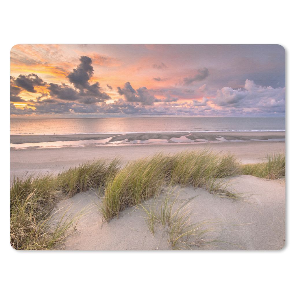 MuchoWow Mauspad Mousepad Sonnenuntergang - Düne - Strand - Pflanzen - Meer 23x19 cm - Mousepads - Maus Mat - Pad - Mausunterlage - Schreibtisch...