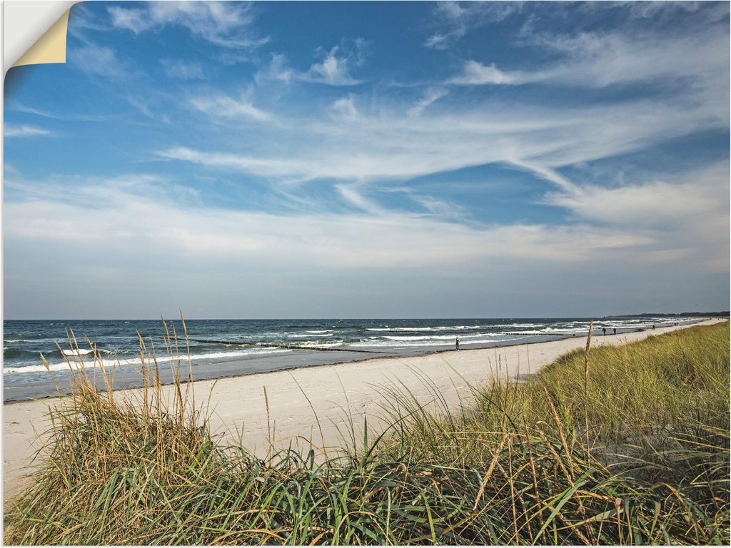 ARTland Wandbild, selbstklebend Urlaubsfeeling Strand Größe: 40x30 cm