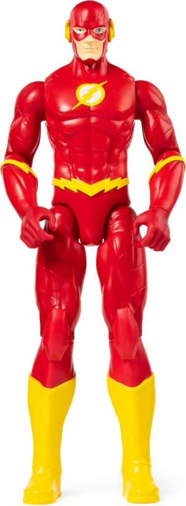 A full-body shot of a Flash action figure against a white background.