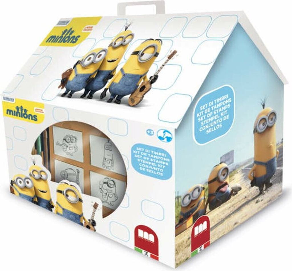 Multiprint Minions, Stempel-Set für Kinder, 3 Jahr(e), Nicht toxisch, Mehrfarbig