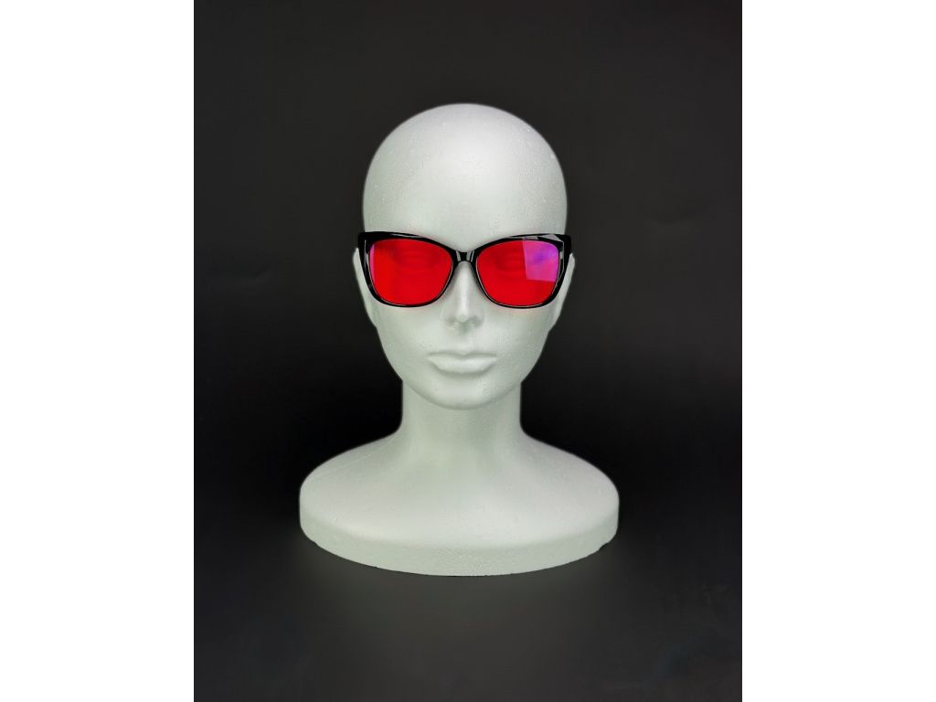 SLEEP-3W elegante Damen-Blaulichtschutzbrille - rot Produktbild 