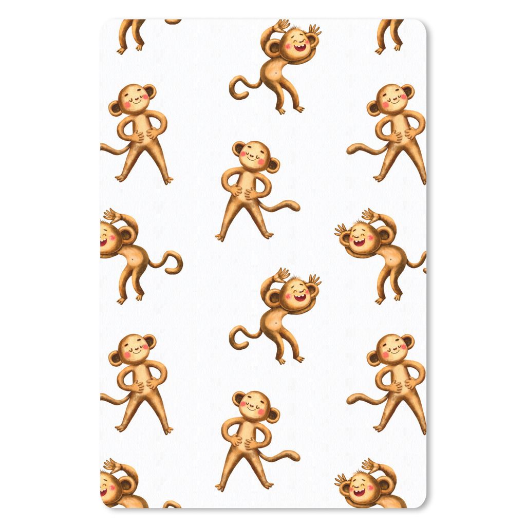 MuchoWow Mauspad Mousepad Affe - Kinder - Design 40x60 cm - Mousepads - Maus Mat - Pad - Mausunterlage - Schreibtisch Accesoire