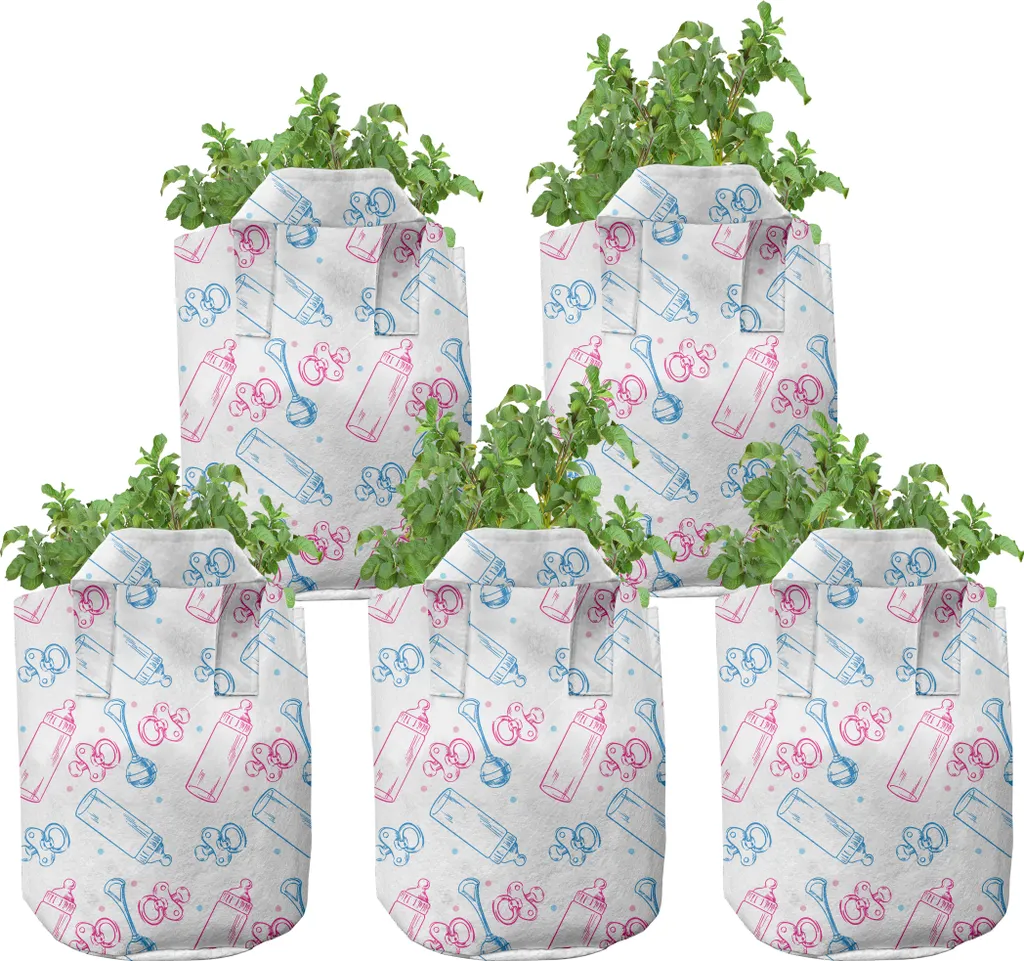 Pots de Culture Anti-étouffement Racinaire - Lot de 5 Sacs 7 Gallons Pro