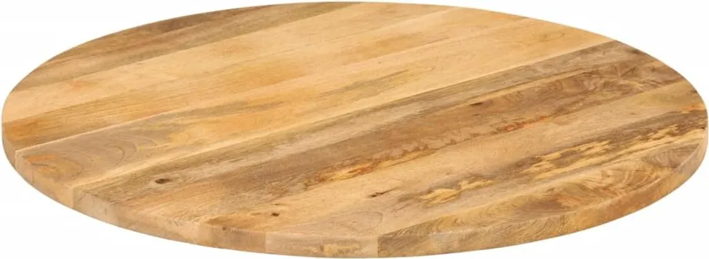 Piano Tavolo Mango Massiccio Rotondo Ø 70 cm | Stile Etnico Chic