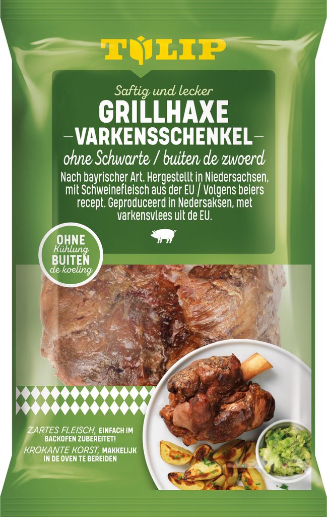 TULIP Grillhaxe ohne Schwarte 2x 500g - für Backofen oder Produktbild 