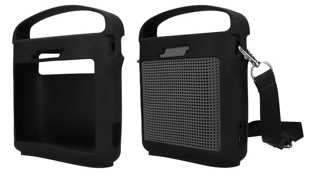 kwmobile Silikon Hülle kompatibel mit Bose SoundLink Color II - Schutzhülle für Mini Speaker - Cover Bluetooth Lautsprecher Schwarz