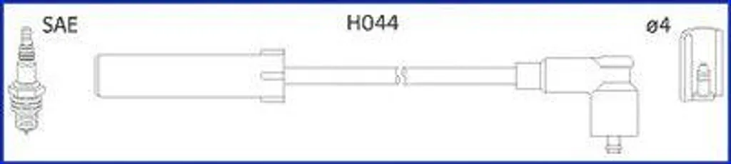 Denso 671-4259 Spark Plug Wire Set