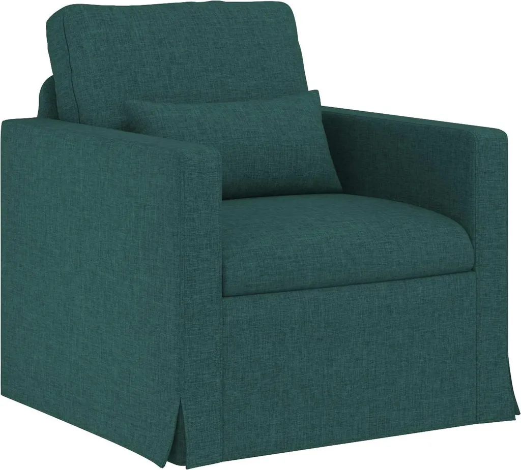 Divanetto vidaXL Verde Scuro 78x78x80 cm - Arredo Moderno Minimal