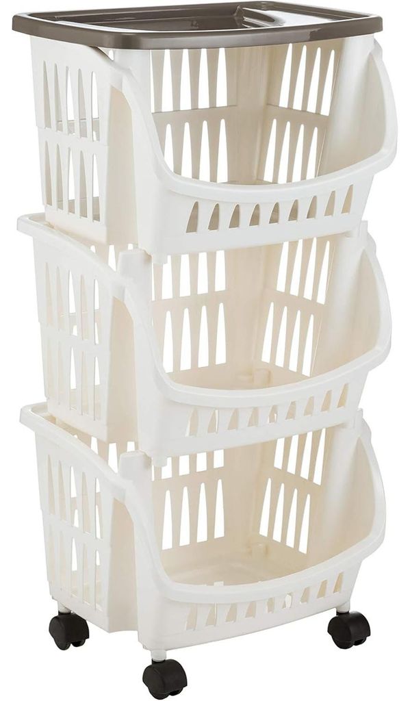 Bama Tidy Carrello Cucina con Ruote e Vassoio, Beige, 39.5 Immagine del prodotto 