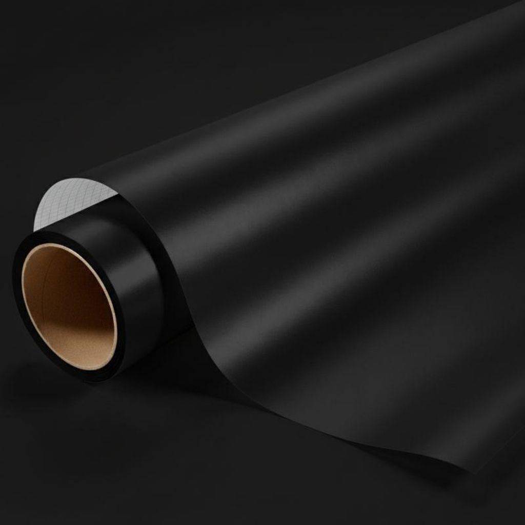 DIMEXACT - DIMEXACT Abdeckung der schwarzen Matte 2D mit Luftstromkleber - Breite: 122 cm x Länge: 1 cm - Roll -122 cm x 1 m - en Rouleau