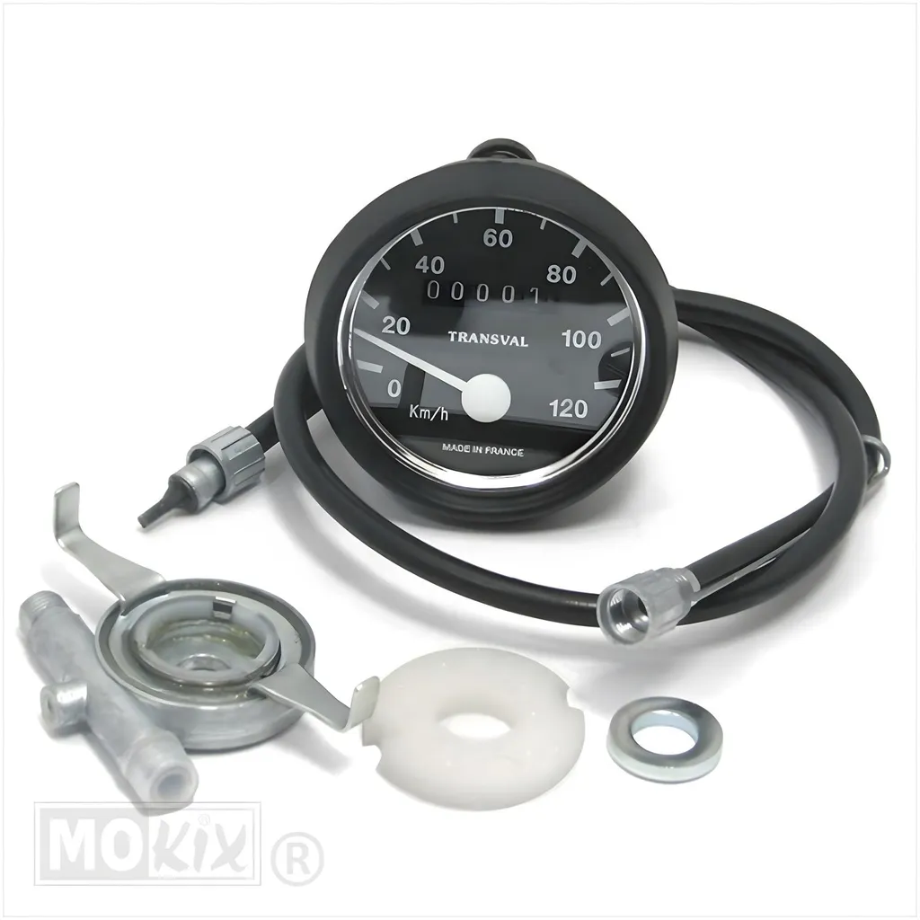 Tachymètre MBK 51 120km/h pour Restauration Mobylette (Modèle 1.8D)