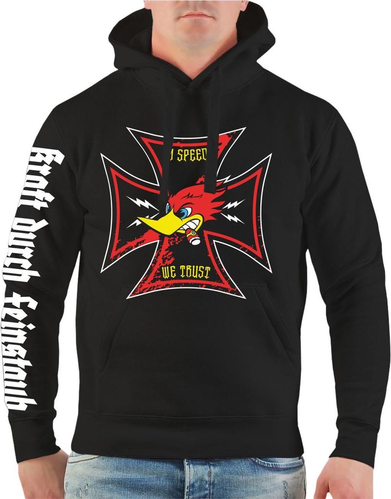 Herren Kapuzenpullover Racing Team In Speed we trust